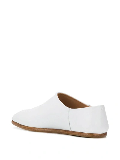 Shop Maison Margiela Women's White Leather Loafers