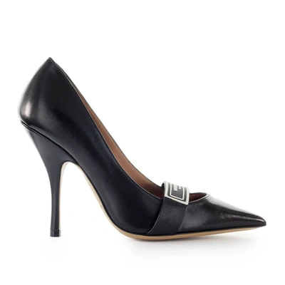 Shop Emporio Armani Women's Black Leather Pumps