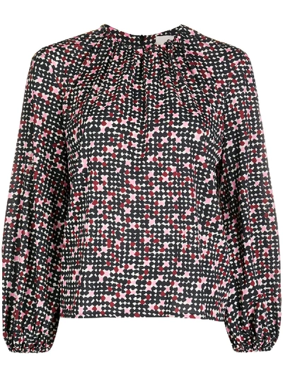 Shop La Doublej Charming Spot Print Blouse In Black