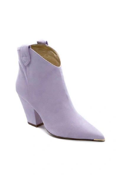 Shop Aldo Castagna Women's Purple Suede Ankle Boots