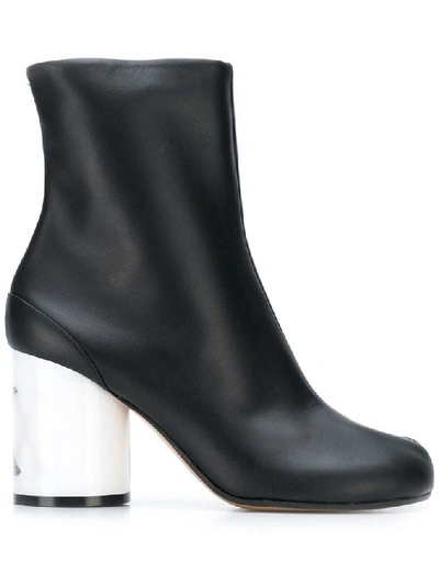 Shop Maison Margiela Women's Black Leather Ankle Boots
