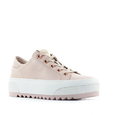 Shop Michael Kors Women's Pink Leather Sneakers