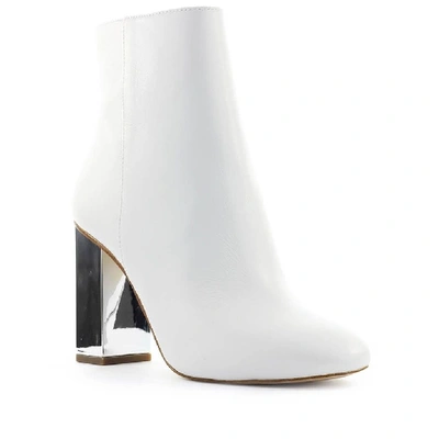 Shop Michael Kors Women's White Leather Ankle Boots