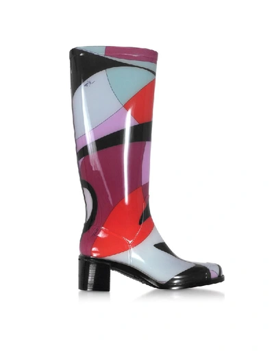 Shop Emilio Pucci Women's Purple Polyester Ankle Boots