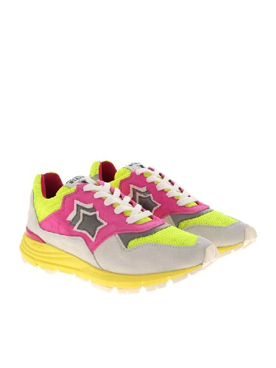 Shop Atlantic Stars Women's Yellow Suede Sneakers