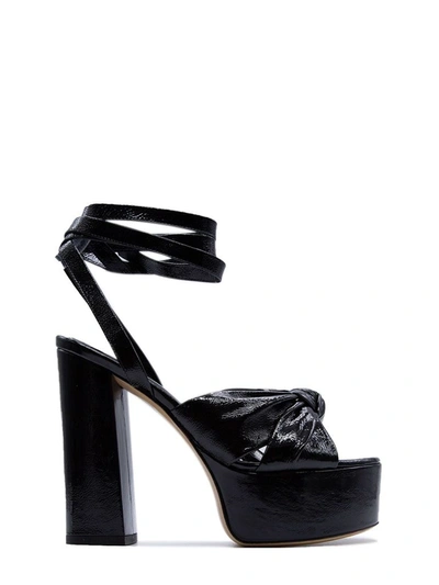 Shop Aldo Castagna Women's Black Leather Sandals