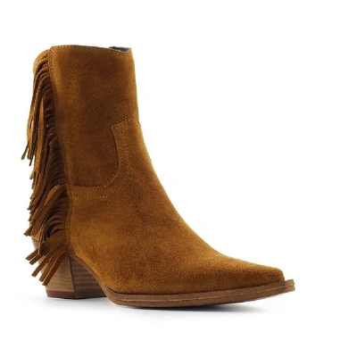 Shop Pinko Women's Brown Suede Ankle Boots