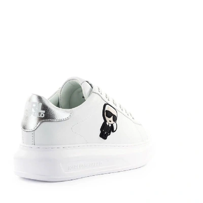 Karl Lagerfeld Women's Shoes Leather Trainers Sneakers K/ikonik Kapri In  White | ModeSens