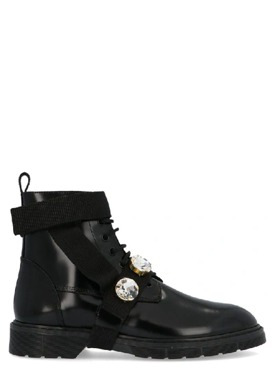 Shop Polly Plume Women's Black Leather Ankle Boots