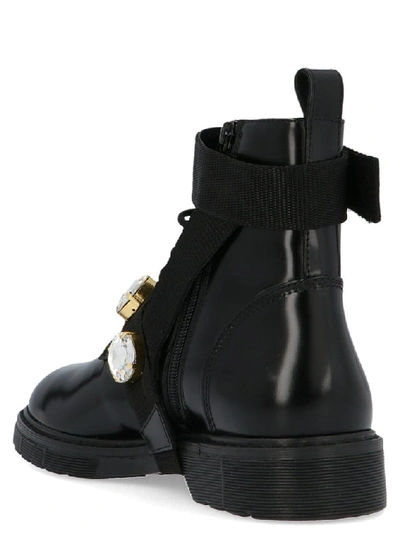 Shop Polly Plume Women's Black Leather Ankle Boots