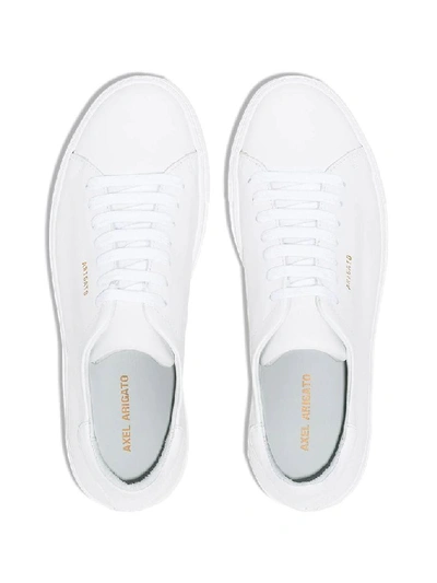 Shop Axel Arigato Women's White Leather Sneakers