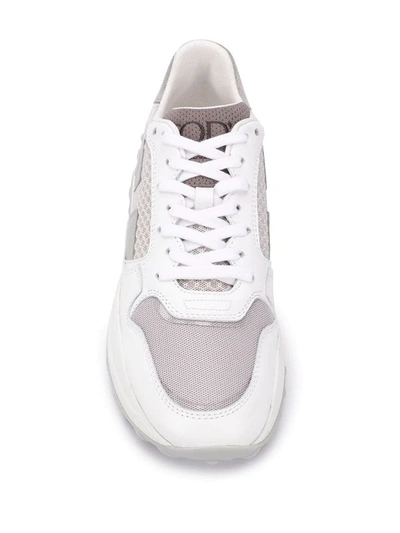 Shop Tod's Women's Grey Leather Sneakers