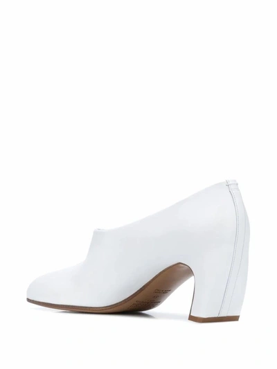 Shop Maison Margiela Women's White Leather Pumps