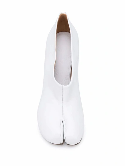 Shop Maison Margiela Women's White Leather Pumps