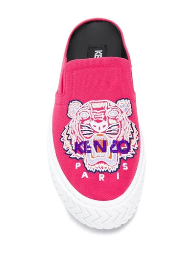 Shop Kenzo Women's Fuchsia Fabric Sandals
