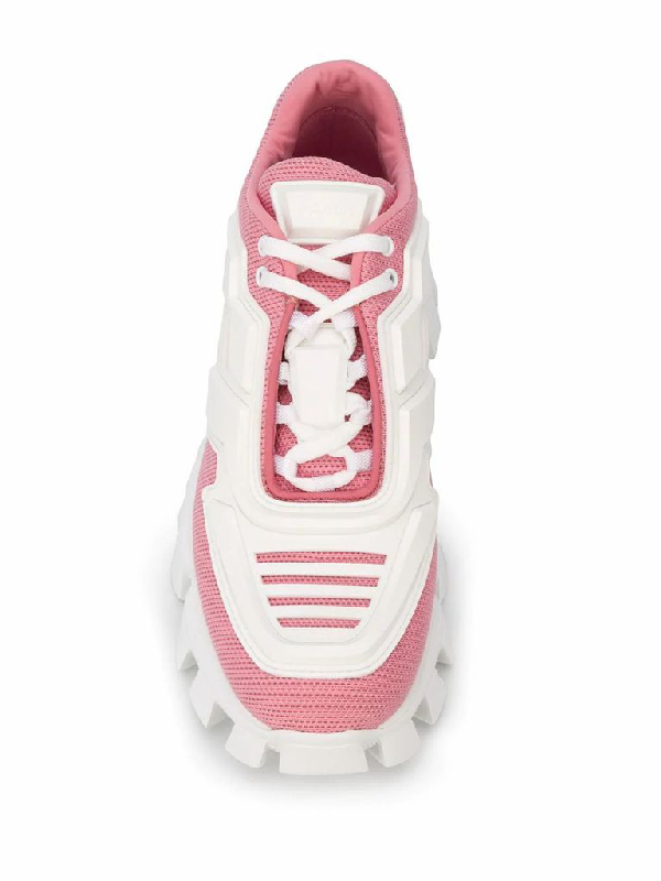 prada cloudbust white pink