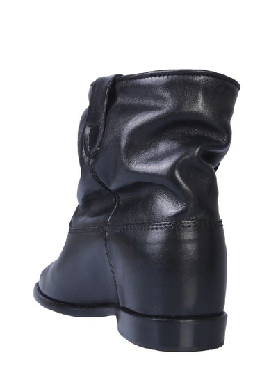 Shop Isabel Marant Women's Black Leather Ankle Boots