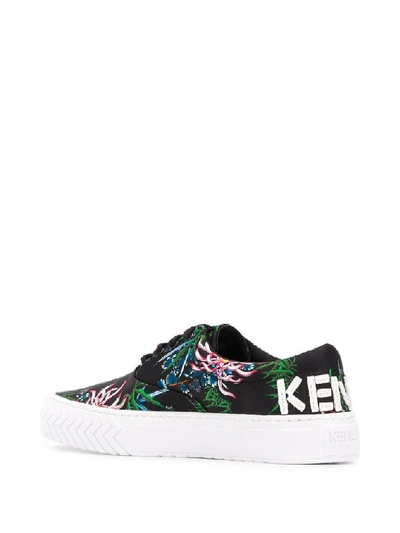 Shop Kenzo Women's Black Fabric Sneakers