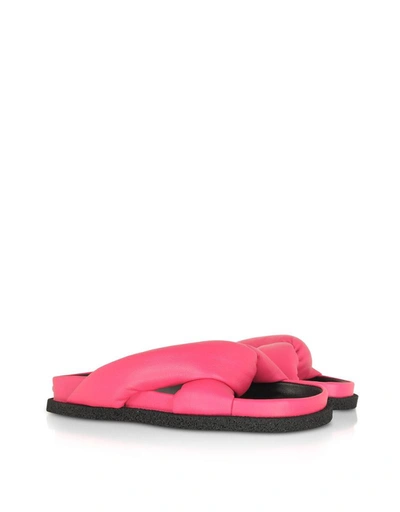 Shop Kenzo Women's Pink Leather Sandals