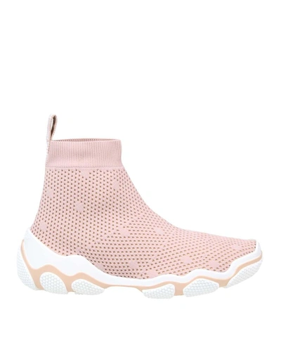 Shop Red Valentino Women's Pink Polyester Slip On Sneakers