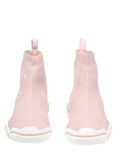 Shop Red Valentino Women's Pink Polyester Slip On Sneakers