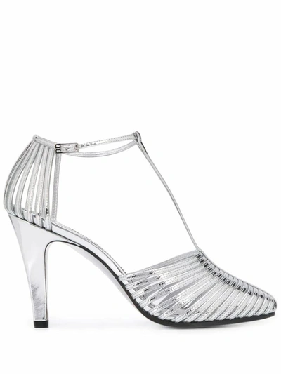Shop Givenchy Women's Silver Leather Heels