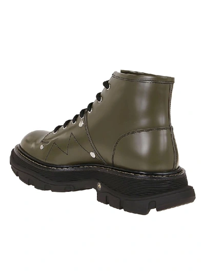 Shop Alexander Mcqueen Green Ankle Boots