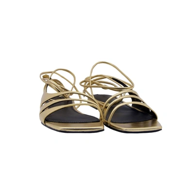 Shop Sigerson Morrison Women's Gold Leather Sandals