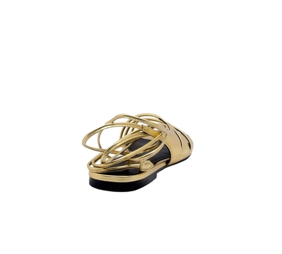 Shop Sigerson Morrison Women's Gold Leather Sandals