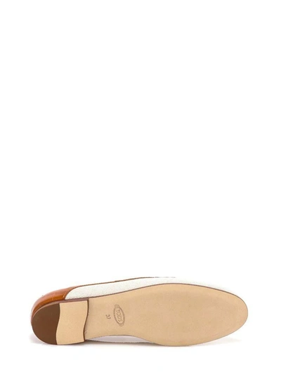 Shop Tod's Women's Multicolor Canvas Loafers