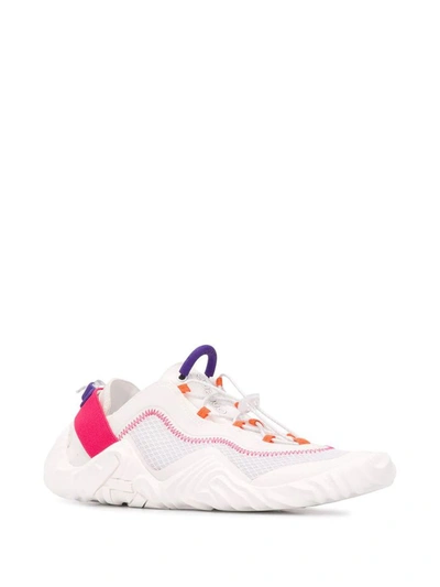 Shop Kenzo Women's White Polyester Sneakers