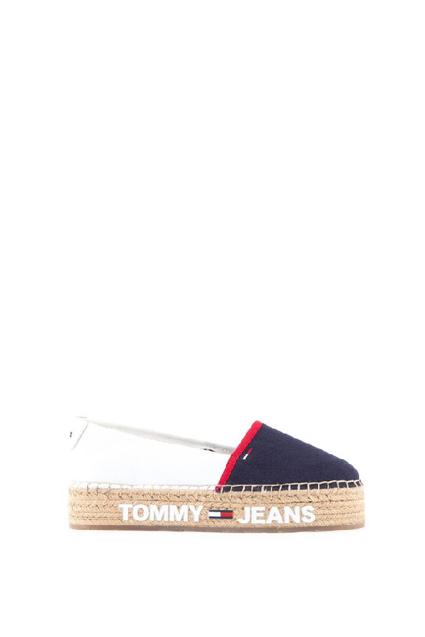 tommy hilfiger flat cotton espadrilles
