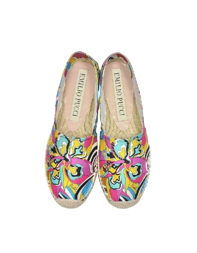 Shop Emilio Pucci Women's Pink Polyester Espadrilles