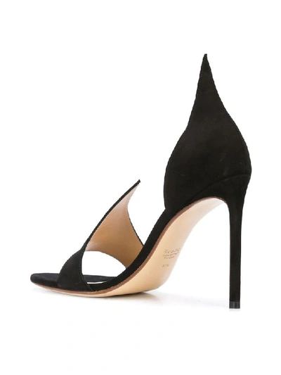 Shop Francesco Russo Women's Black Suede Heels