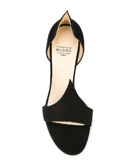 Shop Francesco Russo Women's Black Suede Heels