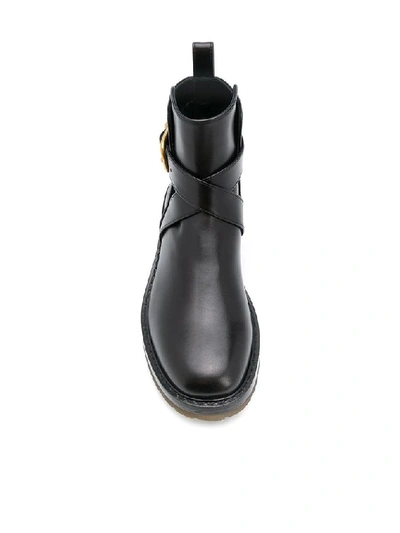 Shop Chloé Women's Black Leather Ankle Boots