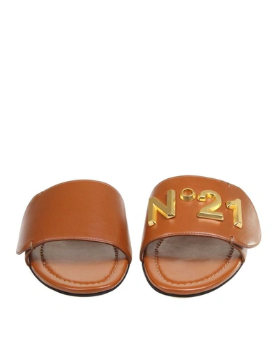 Shop N°21 Women's Brown Leather Sandals