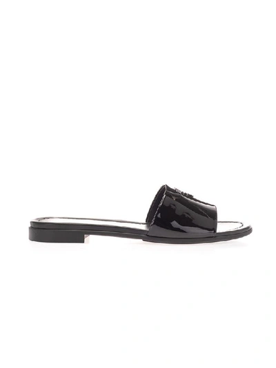 Shop Prada Women's Black Leather Sandals