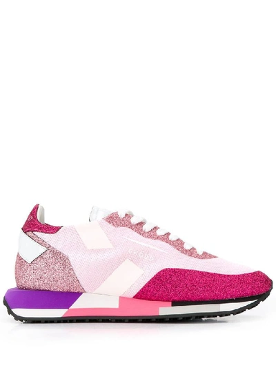 Shop Ghoud Women's Pink Polyester Sneakers