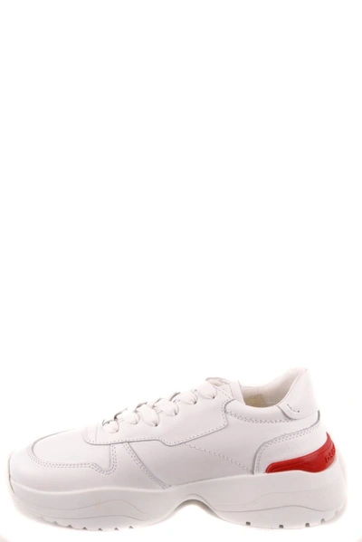 Shop Dsquared2 Men's White Leather Sneakers
