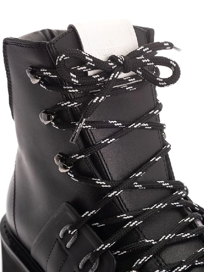 Shop Valentino Garavani Men's Black Leather Ankle Boots