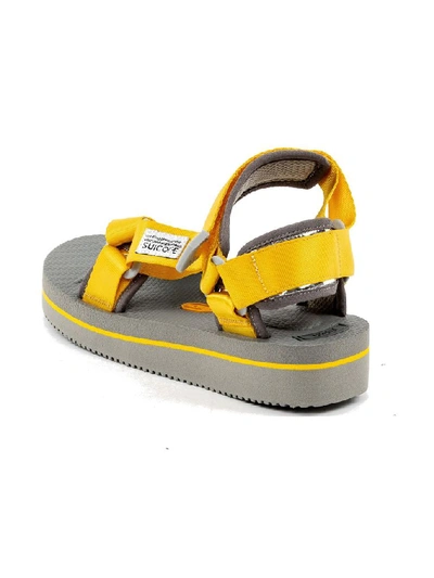 Shop Suicoke Men's Yellow Polyester Sandals