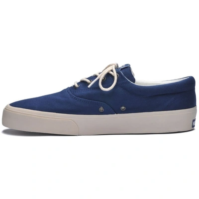 Shop Sebago Men's Blue Cotton Sneakers