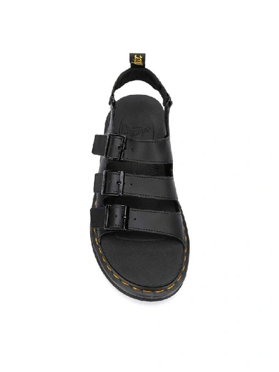 Shop Dr. Martens' Dr. Martens Men's Black Leather Sandals
