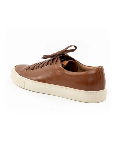 Shop Buttero Men's Brown Leather Sneakers
