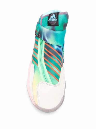 Shop Adidas Originals By Pharrell Williams Adidas Men's Multicolor Synthetic Fibers Hi Top Sneakers