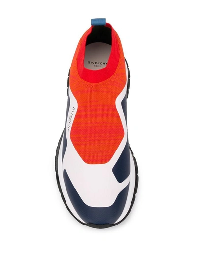 Shop Givenchy Men's Orange Polyamide Sneakers