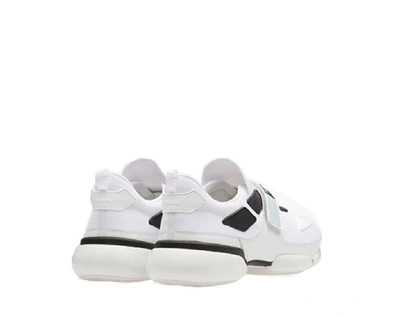 Shop Prada Men's White Polyamide Slip On Sneakers