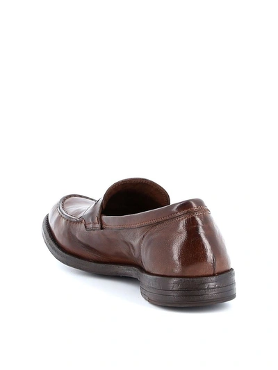 Shop Officine Creative Men's Brown Leather Loafers