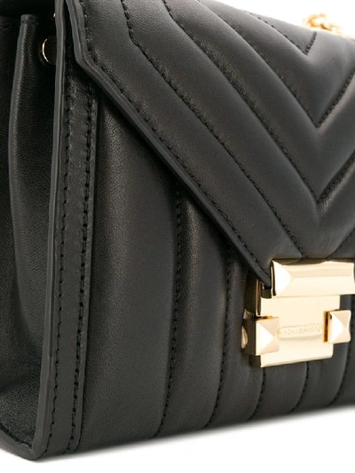 Shop Michael Michael Kors Michael Kors Women's Black Leather Shoulder Bag